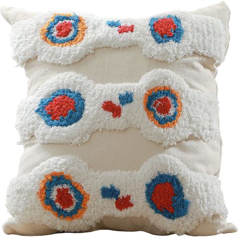Cuscino in stile boho Bali - Copertura e riempimento inclusi - Sarla Multicolore