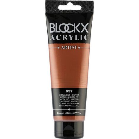 Peinture acrylique - Cuivre - 057 - BLOCKX Artist - Qualité beaux-arts - Tube 120ml