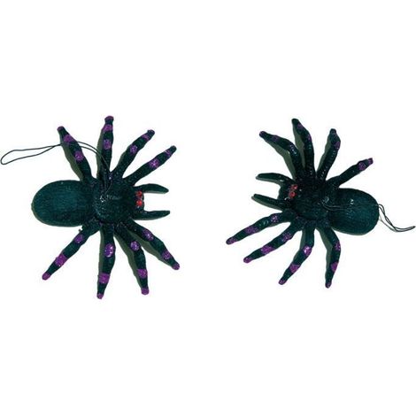 Décoration Halloween - PTIT CLOWN - Araignées - Lot de 2 - Couleur Aléatoire - Réalistes
