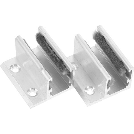 lot de 2 guide de sol pour porte en verre (1/5)