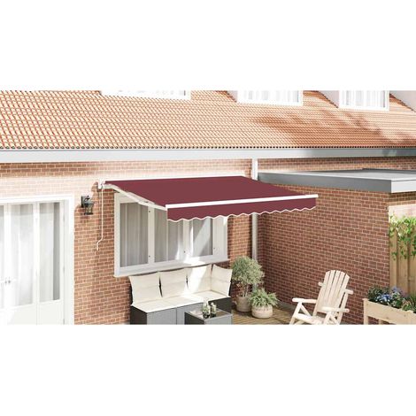 Markisenrahmen Bordeauxrot 300 x 200 cm (1/5)