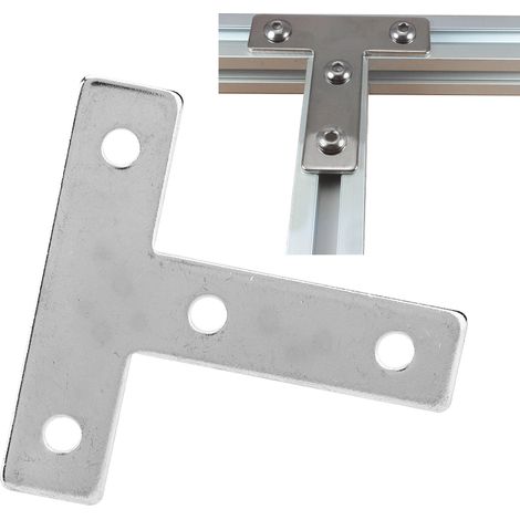 10 plaques de connexion en aluminium, connecteurs en acier au carbone, plaques 202020T (1/5)