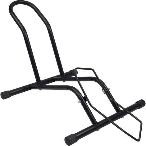 Béquille de vélo au sol - Support autonome - Support de montage pour VTT, vélo de route, VTT - Noir (1/5)