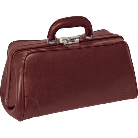 GIMA, Borsa Florida in pelle con fondo rigido, tasche interne per riporre comodamente e in maniera ordinata gli strumenti di soccorso, serratura brunita, bordeaux, 27121 (1/5)