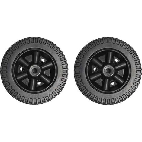 Lot de 2 roues de barbecue de 15,2 cm - Pièces de rechange pour barbecues à gaz pour Charbroil - Roues de four - Roulettes de four - Noir (1/4)