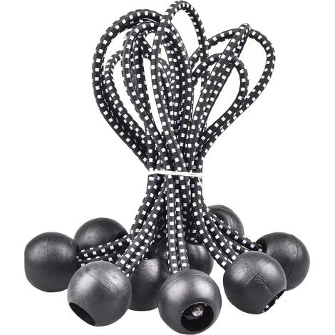 Cordons élastiques à boule avec sangle d'arrimage pour bâche d'ombrage C