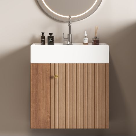 Mobile bagno sospeso con lavabo e contenitore OKMYHOME (1/5)