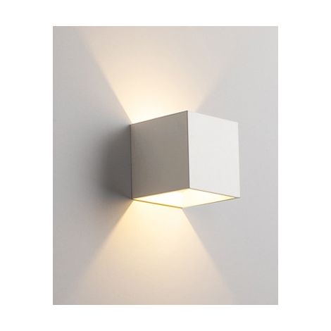 6WLED Applique Murale Chambre Intérieur Moderne Haut et Bas Design Lampes en Aluminium Réglables Applique Murale LED Blanc Convient pour Chambre Maison Couloir Salon 10  10  10cm (Lumière Chaude) 1 Pi (1/2)