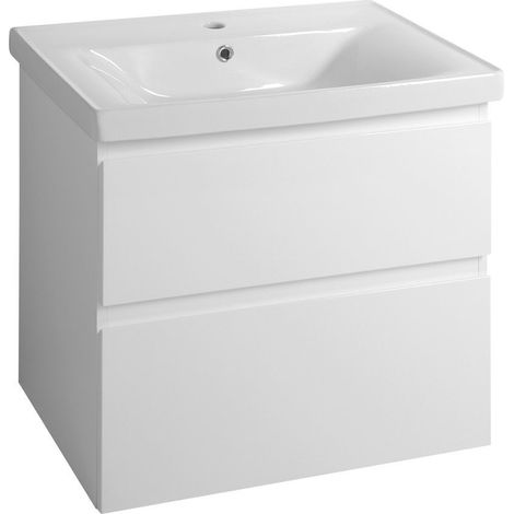 Meuble sous-vasque ALTAIR 67x60x45cm, blanc (1/5)