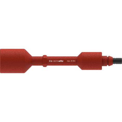 Wiha Wechselklinge electric Sechskant-Steckschlüssel für Drehmoment-Schraubendreher mit Quergriff electric 17,0 mm (38930)