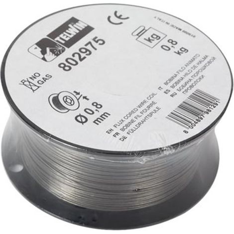 Telwin – Fil à souder MIG MAG fourré 0.8mm – En rouleau pour flux – Haute performance pour soudures précises – 802208 (1/3)