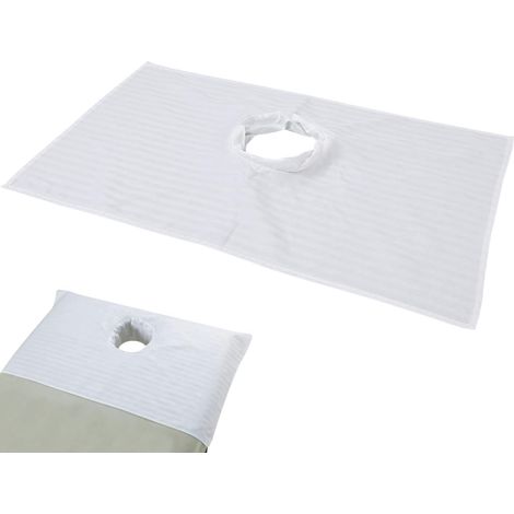 Couvre-lit SPA avec ouverture faciale, drap de massage confortable, adapté au massage en salon de beauté, chiffon en satin jetable léger, taille 5780 cm (1/5)