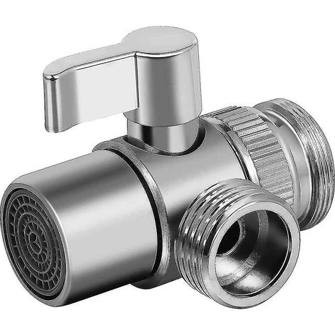 3-Wege-Wasserhahnadapter aus Messing für Küchen- oder Badezimmerwaschbecken (1/5)