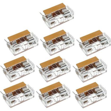 10pc 250V 6A Dual Terminals 5x20mm Fuse PCB Panel Mount (1/4)