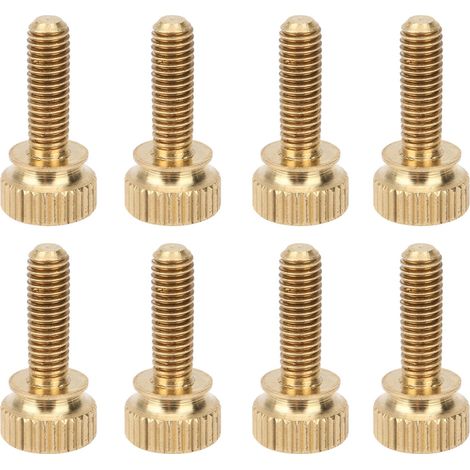 50 Vis moletées à tête plate en cuivre pur, antidérapantes pour applications industrielles (M5 x 16mm) - Lot de 50 (1/5)