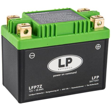 Batterie moto Landport Lithium LFP7Z 12.8v 2.4AH 150A YTX7A-BS YTZ7S YB9-B