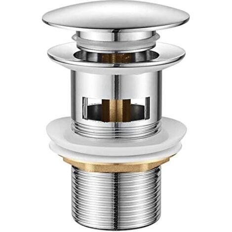 Desagüe para lavabo M20502, desagüe retráctil, cromado, plata (1/5)