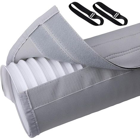 150 x 50 cm Couvercle de Tuyau de Climatisation Portable - Isolation Tuyau Climatiseur Manchon - Housse Tuyau Climatiseur Mobile,isolée, facile à installer (1/5)