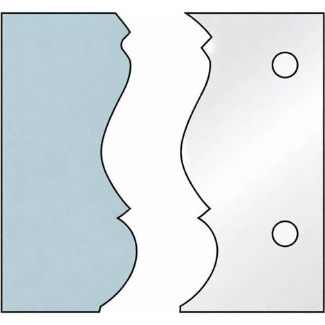 Jeu de 2 fers Profilés Ht. 90 x 5,5 mm - N° 305 Corniche - Résistance et Précision - Outil pour Menuiserie - Diamwood (1/2)