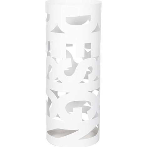 Portaombrelli Salvaspazio in Metallo Design Bianco 52 cm