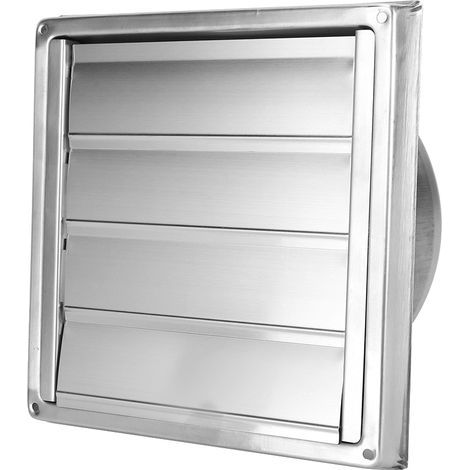 Grille de ventilation en acier inoxydable, sortie d'air carrée, couverture d'extraction de ventilation (1/5)