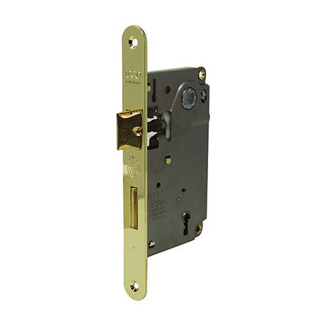SERRATURA PATENT B.TONDO OTTONATO CENTRO AGB • I.MM 90 F.MM 22 E.MM 50
