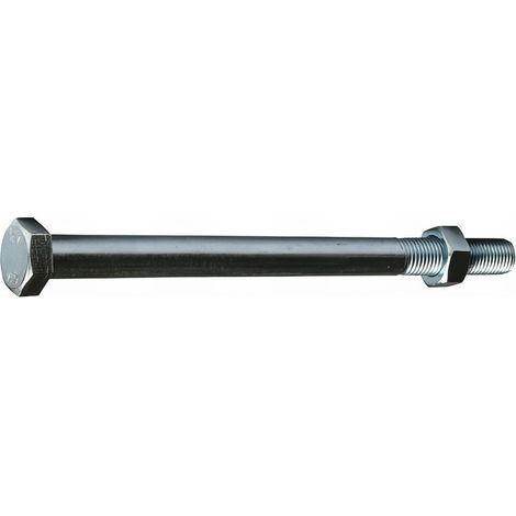 25 Boulons de Charpente tête hexagonale zingués - diamètre 16 mm - Longueur 220 mm - Diamètre 16 mm