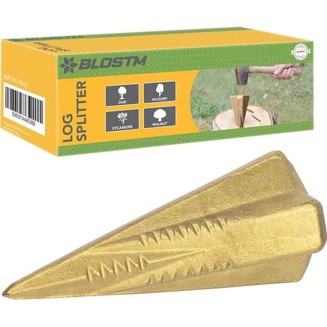 Coin Fendeur de Buche Manuel - 1,8kg Merlin Bois Fendre - À Toute Épreuve - Utilisé Pour les Petites et Grandes Bûches (1/5)