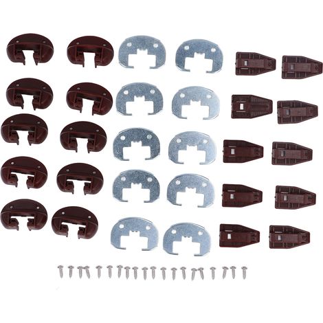 Kit de guidage de tiroir, réparation de glissières en plastique en alliage d'aluminium pour Rite Trak II (1/5)