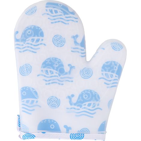 Gants isolants en coton nordique épais avec silicone, adaptés au micro-ondes, cuisine, marque KitchenWhale
