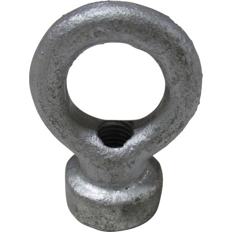 Wire Fencing Galvanised Eye Nut 10MM (M10 Wire Strainer Post Loop Ring)