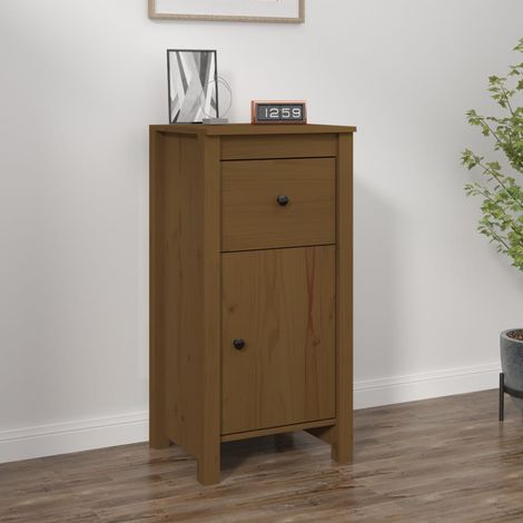 Sideboard Honigbraun 40x35x80 cm Massivholz Kiefer