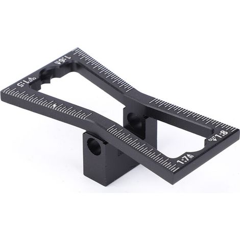 Outil de guidage pour le travail du bois, jauge de marquage, Joint à queue d'aronde en aluminium (1/5)