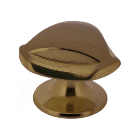 Ouvre&Déco – Bouton de meuble en bronze poli Ø 33 mm, TRIANGLE