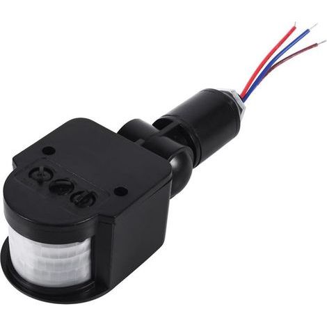 Interrupteur de Capteur de Mouvement Extérieur LED Extérieur 90250V 180 Degrés Sécurité Infrarouge PIR Détecteur de Mouvement Détecteur Interrupteur D'éclairage Mural (1/5)