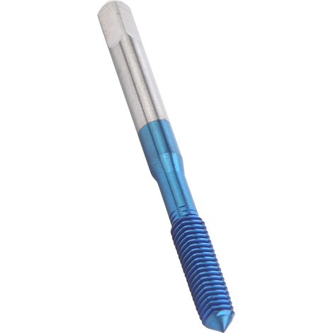 Taraud à revêtement nano-bleu, acier au tungstène, métrique, poignée droite, taraud machine M5 (1/5)
