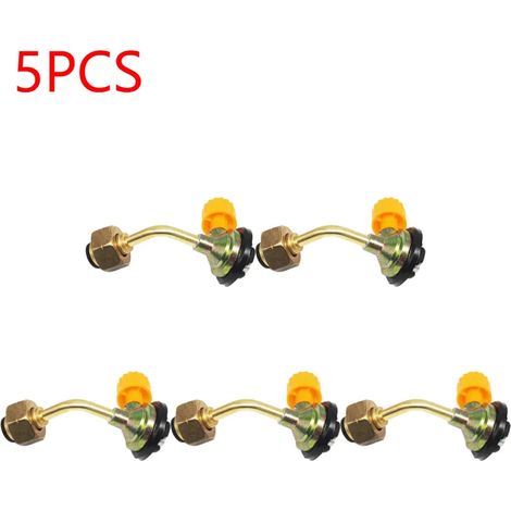 Adaptateur de remplissage de gaz (1 à 5 pièces) pour réchaud de camping à propane : adaptateur pour bouteille de propane, convertisseur, coupleur de remplissage, accessoires pour réchauds de cuisine p (1/5)