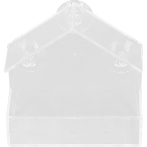 Mangeoire à Oiseaux en Acrylique Transparent - Nichoir Pratique pour Fenêtre - Maison d'Oiseau Simple et Élégante (1/5)