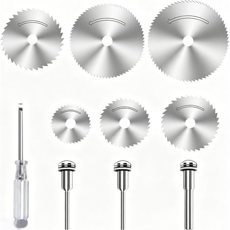 10 Stück Diamant Trennscheiben Set für Rotationswerkzeug, Mini Kreissägeblatt Zubehör zum Schneiden von Metall Edelstein Glas, Profi Werkzeug Aufsätze für Heimwerker Handwerk und Modellbau (1/5)