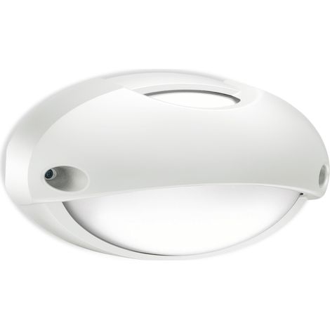 Plafoniera da parete lombardo airy top ovale 300, attacco e27, colore decorazione bianco, lampadina non inclusa, lom lb82321 (1/6)