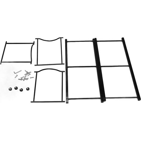 Support de pichet de bouteille d'eau à une rangée, support distributeur à 3 niveaux, étagère de rangement amovible pour le bureau et la maison, noir (1/5)