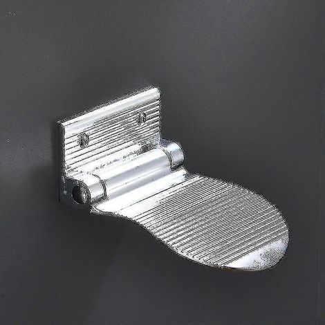 Tabouret de douche mural en alliage noir/argent (1/2)