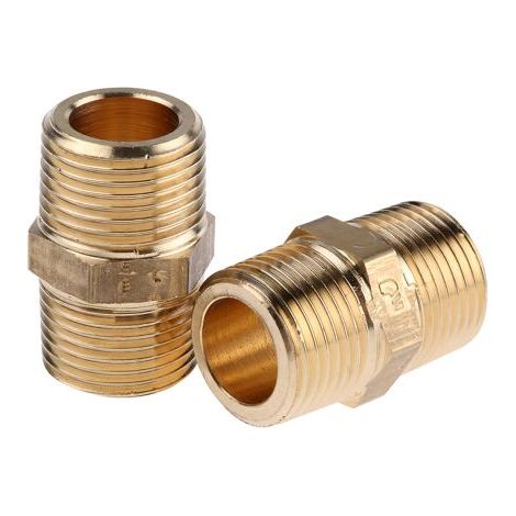 Adaptateur Laiton Droit Legris R Mâle 3/8pouce - Mâle 3/8pouce ( Prix pour Paquet de 5 )