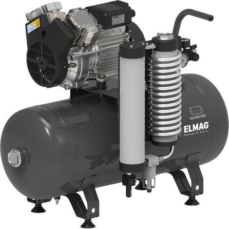 ELMAG Dentalkompressor 350/8/50W - liegend, EXTREME 3D 50L 2,00CV (inkl. Adsorptionstrockner) (1/2)