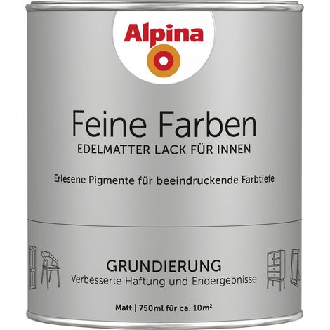 Alpina Feine Farben Lack Grundierung 750 ml weiß Buntlacke