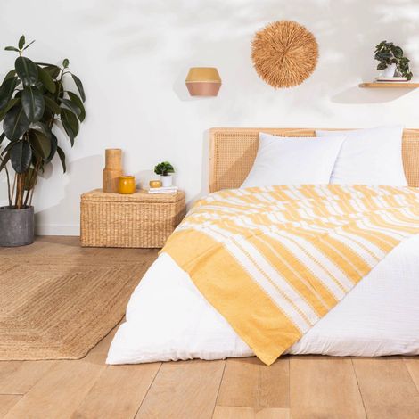 Gewebte Tagesdecke, gestreift ABBY, 180 x 220 cm