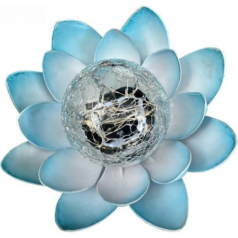 Lampes solaires de jardin LED étanches IP44, allumage automatique, lumière bleue ambrée chaude, éclairage décoratif pour cour, terrasse et allée, bleu (1/5)