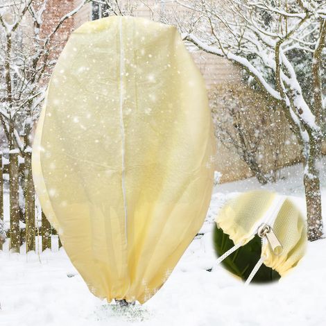 Protection des plantes d'hiver, 250 x 360 cm, taille extra large, protection hivernale pour plantes, avec fermeture éclair, indéchirable, réutilisable, protection contre le gel, protection des plantes (1/5)
