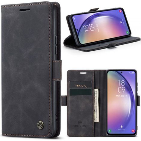 Hülle für Samsung Galaxy A54 - Urban Book - Schwarz (1/5)
