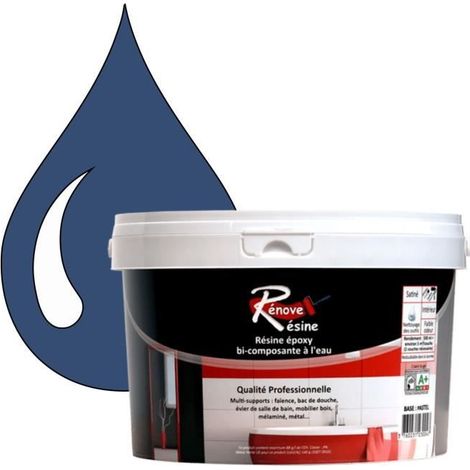 Peinture - Rénove Résine 0.5L - Bleu violet - Brillant - Multi-supports - Salle de bain (1/4)